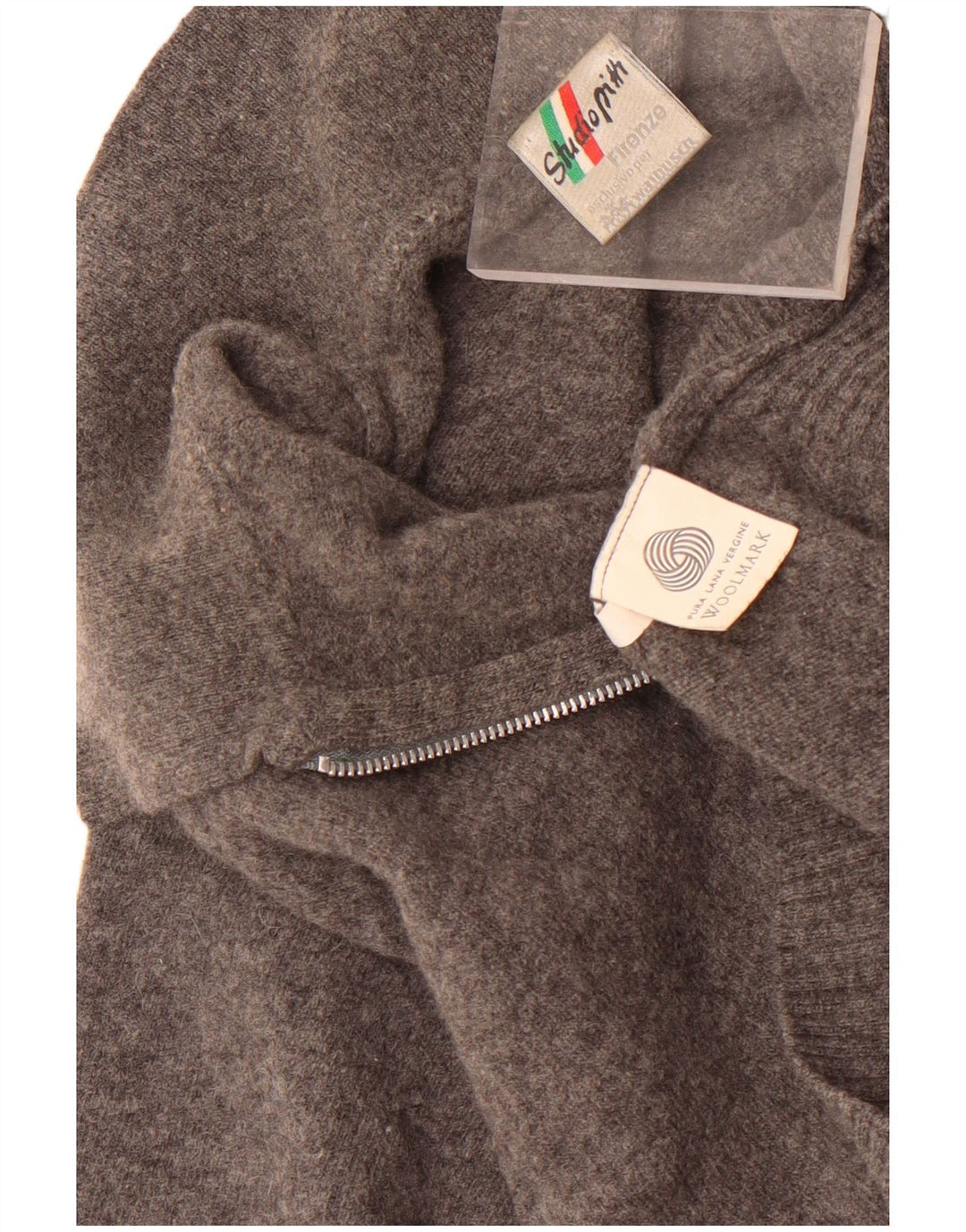 Walbusch Studio Pitti Pull à col polo pour homme Gris 2XL Laine vierge