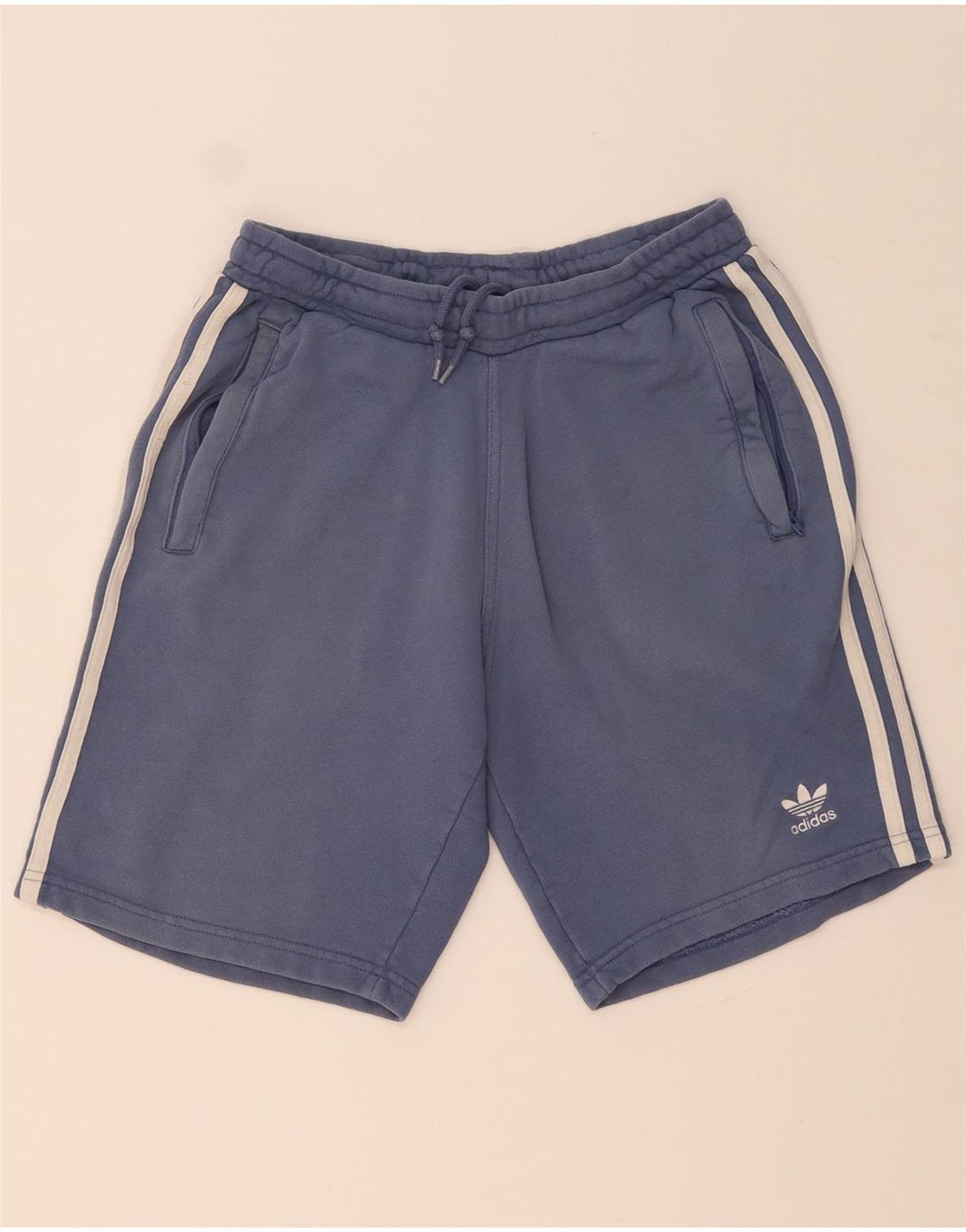 Adidas Short de sport pour homme Petit coton bleu