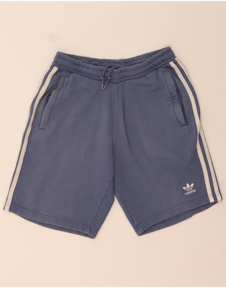 Adidas Short de sport pour homme Petit coton bleu