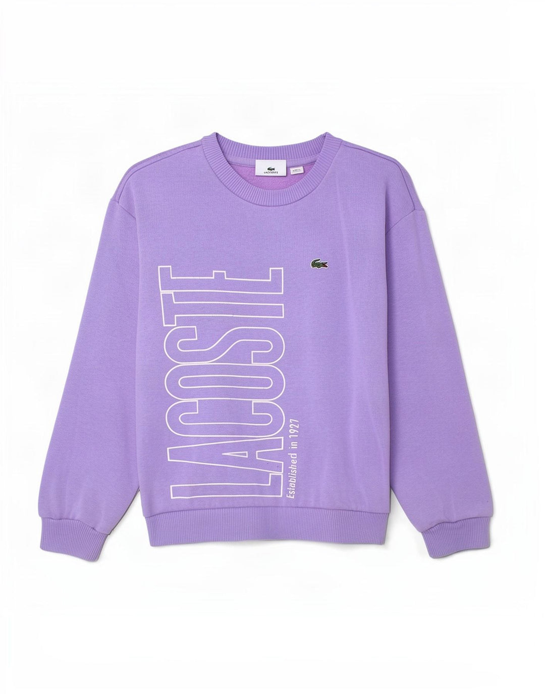 Lacoste Sweat-shirt graphique pour garçon 7-8 ans Violet Coton