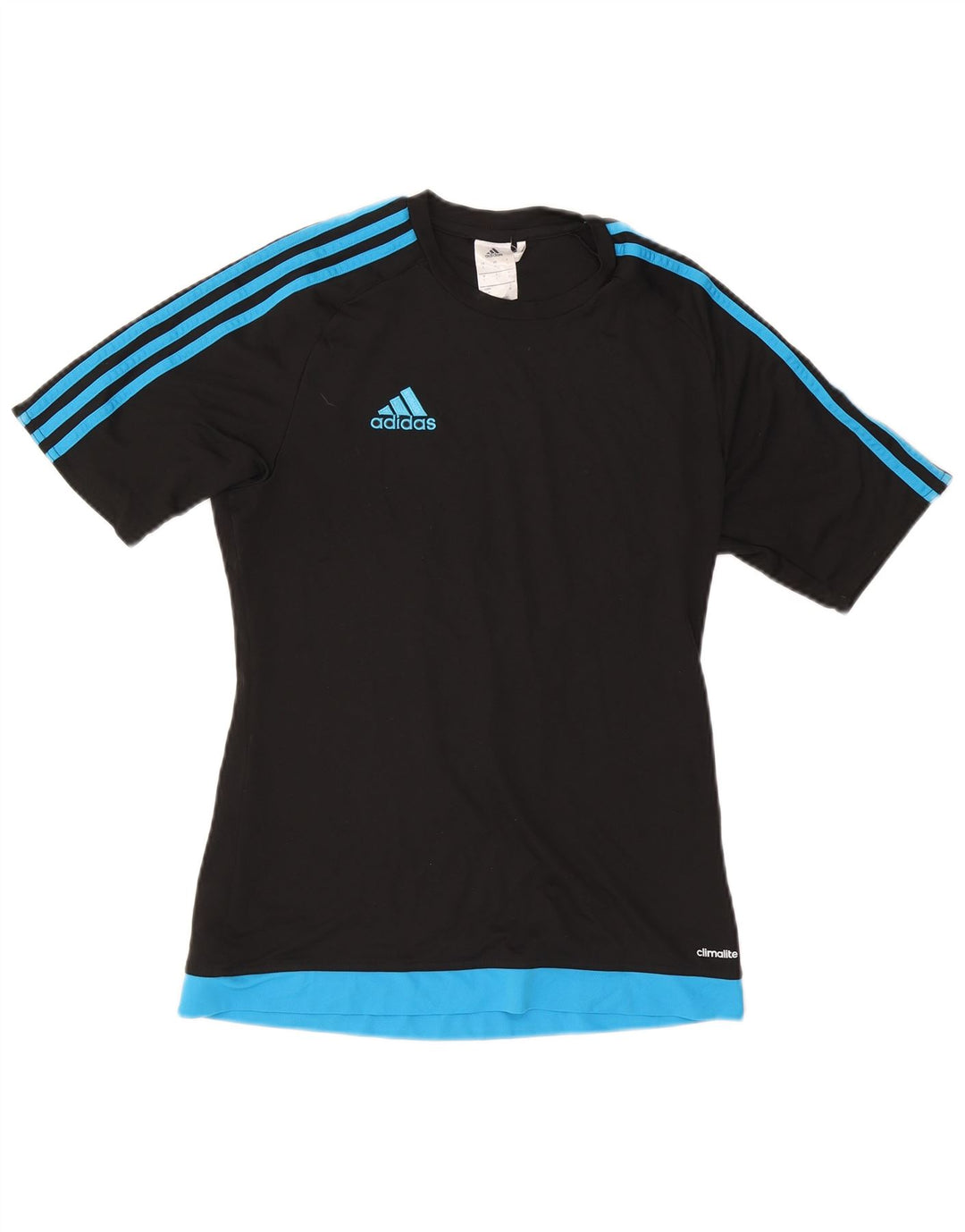 Adidas Hommes Climalite T-Shirt Haut Petit Noir Colorblock Polyester