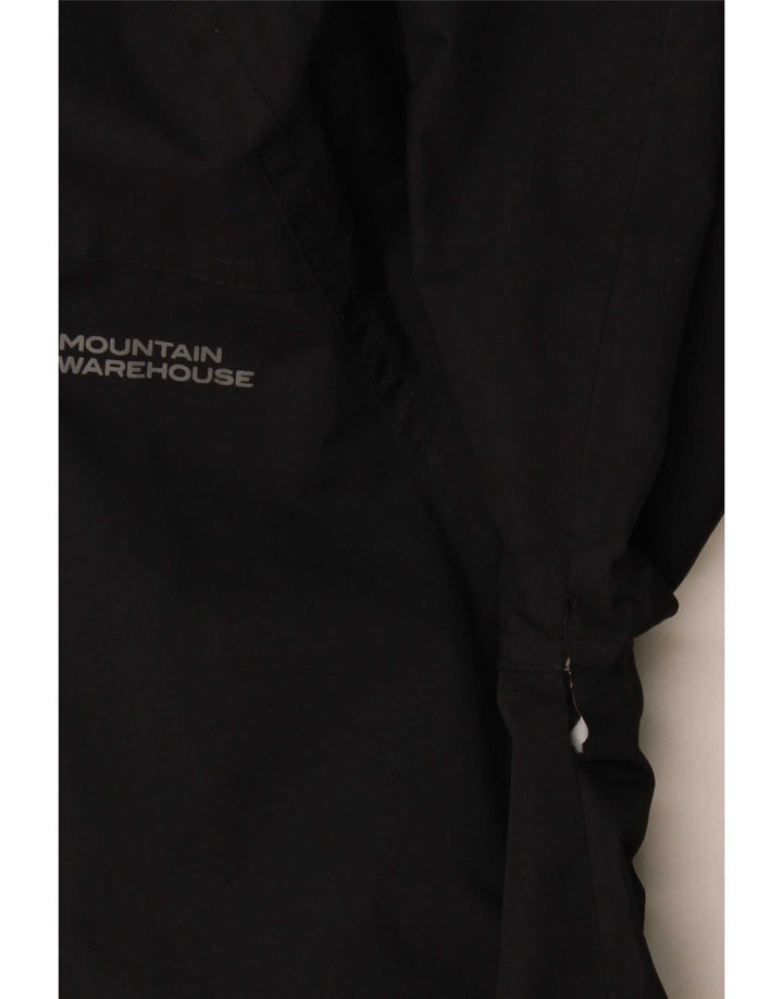 Mountain Warehouse Veste de pluie à capuche pour homme UK 36 Small Noir Polyester