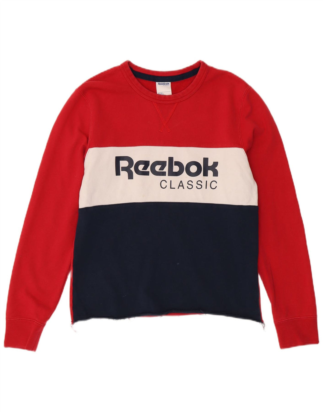 Reebok Sweat-shirt pour femme UK 44 Medium Multicolore Colourblock