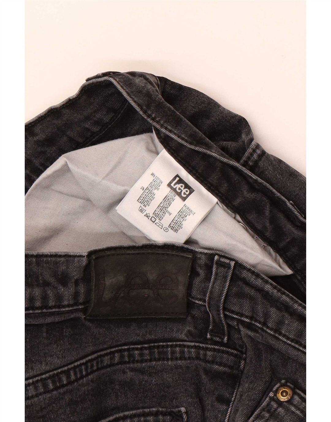Lee Jean Droit Brooklyn Homme W36 L36 Noir Coton