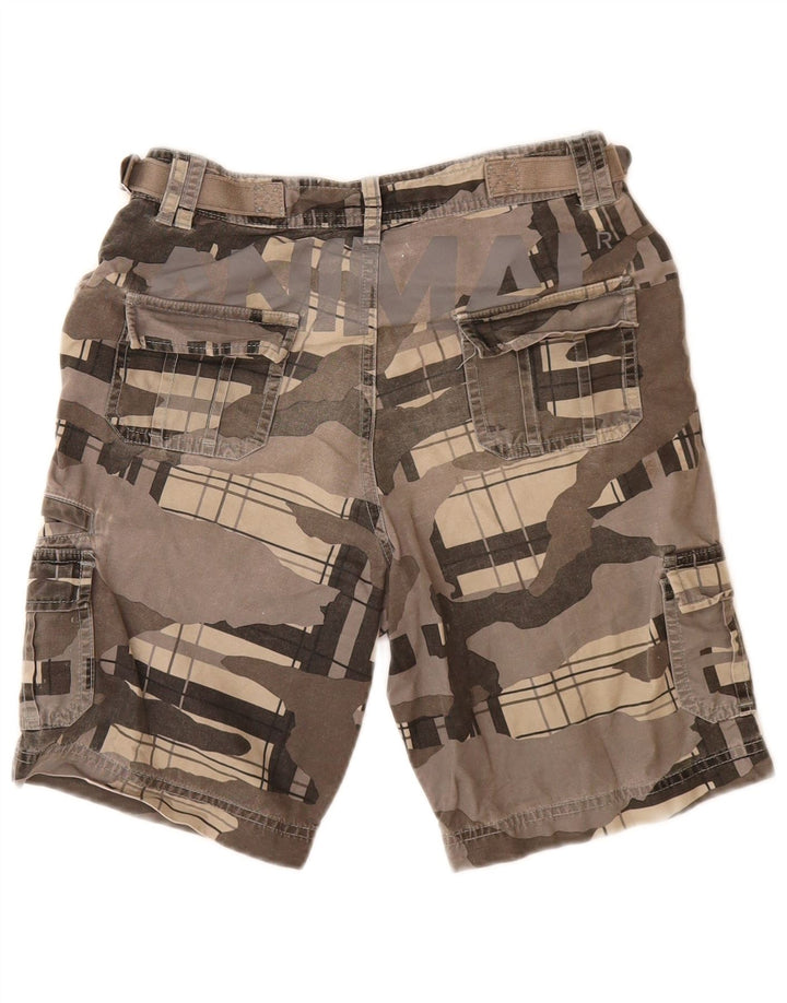 ANIMAL Short Cargo Garçon 7-8 ans W24 Gris Camouflage Coton