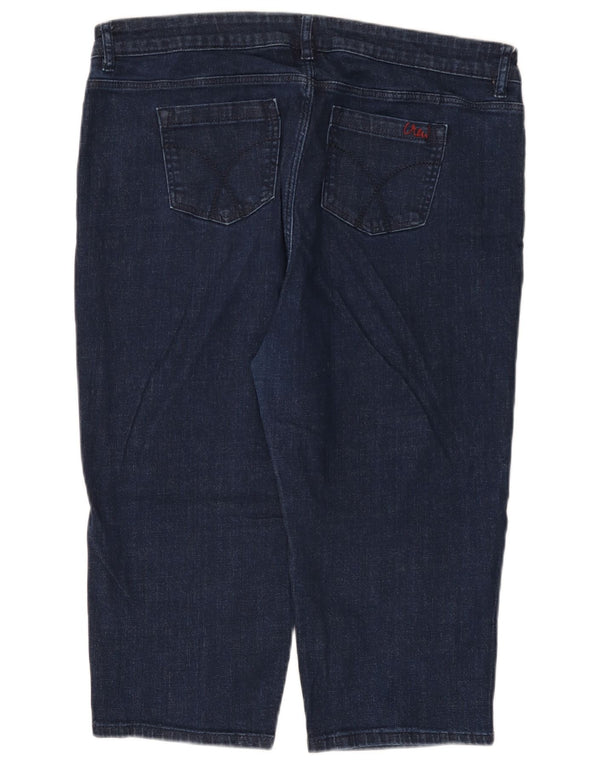 Crew Clothing Jean court pour femme UK 18 XL W38 L19 Bleu marine Coton