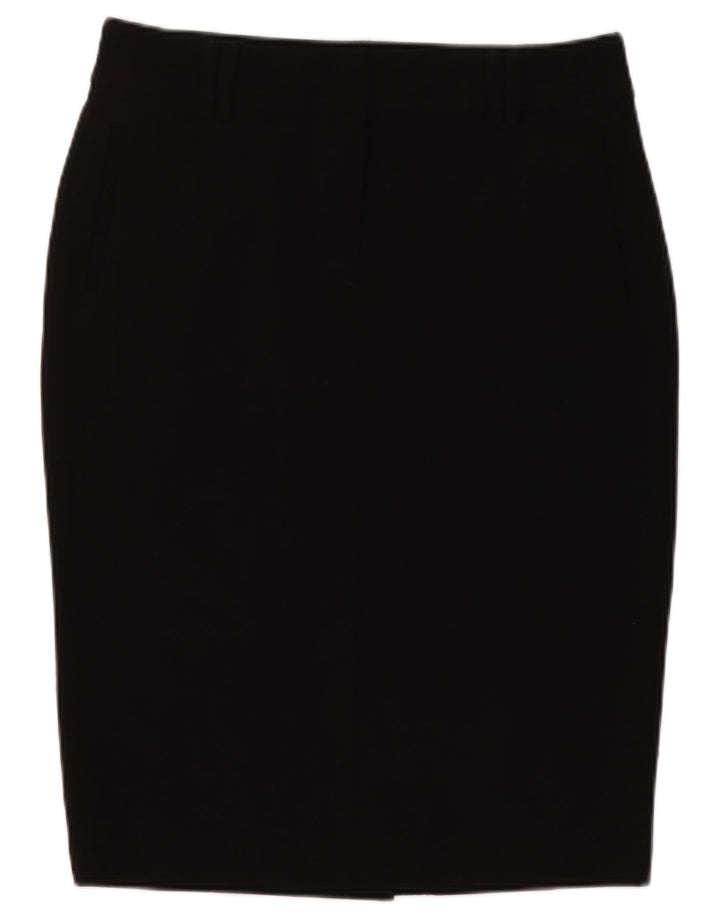 Marks & Spencer Jupe crayon pour femme UK 12 Medium W30 Noir Polyester