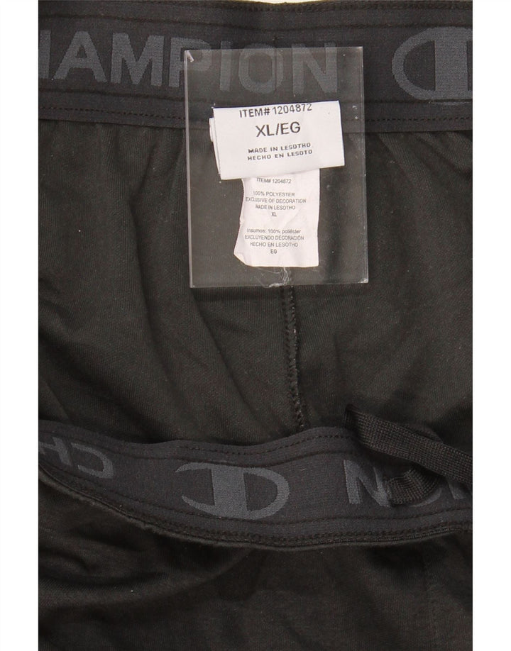 CHAMPION Mens Tracksuit Trousers XL  Black Polyester