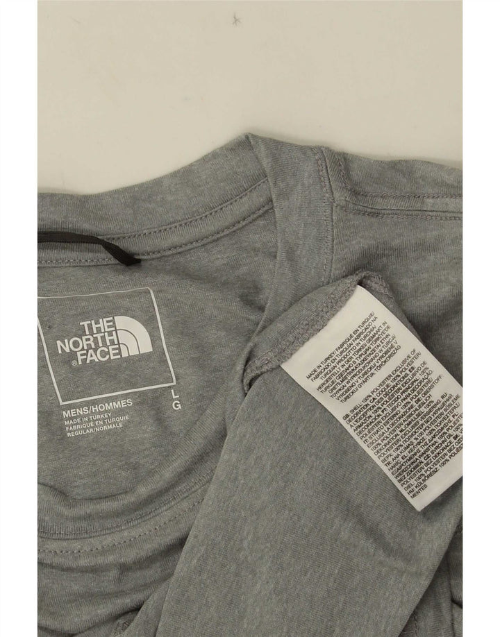 The North Face T-Shirt Homme Haut Large Gris Polyester