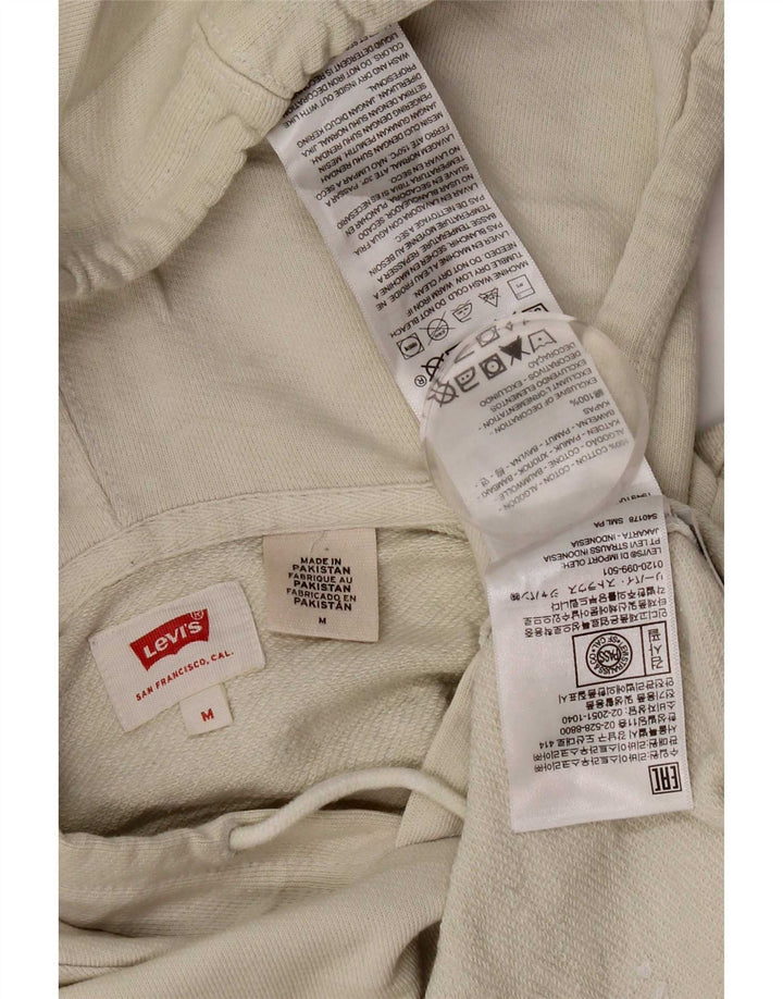 Levi's Pull à Capuche Graphique Homme Blanc Coton