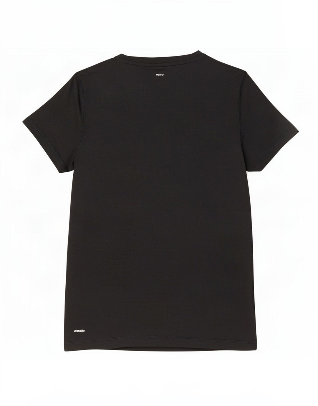 Adidas T-Shirt Femme Top UK 12/14 Moyen Noir Polyester