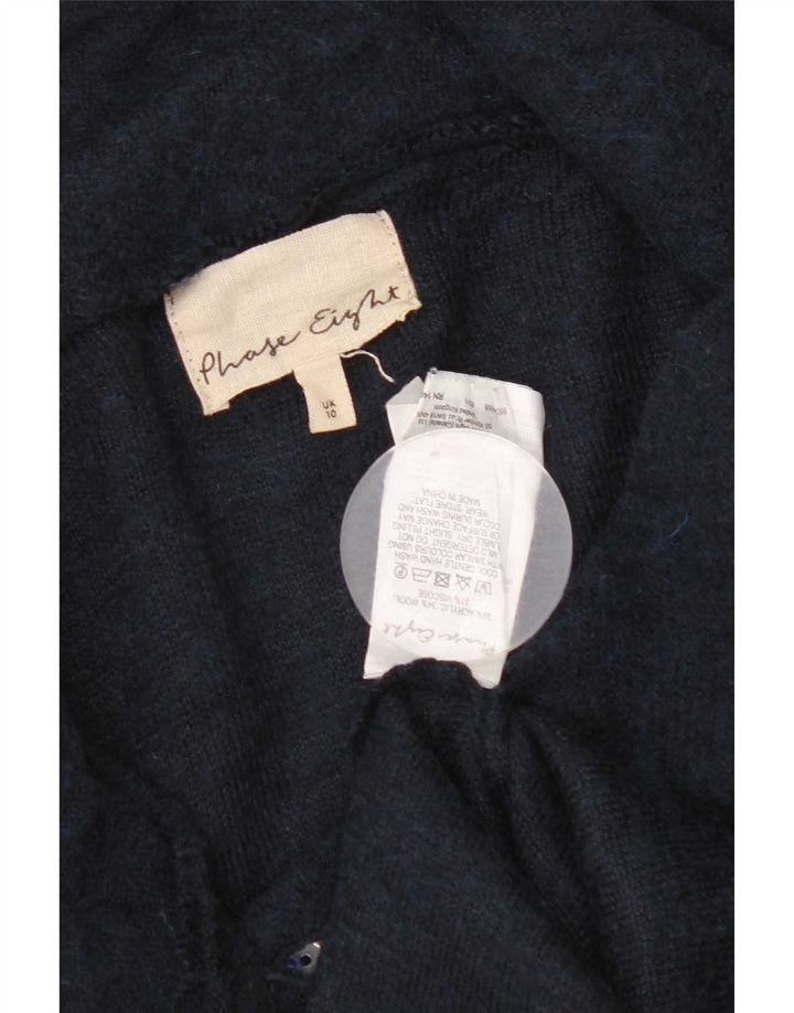 Phase Eight Cardigan Long pour Femme UK 10 Petit Bleu Marine