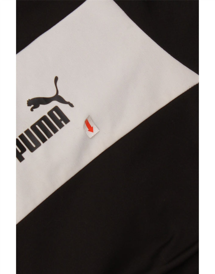 PUMA Veste de survêtement pour homme XL Noir Colorblock Polyester
