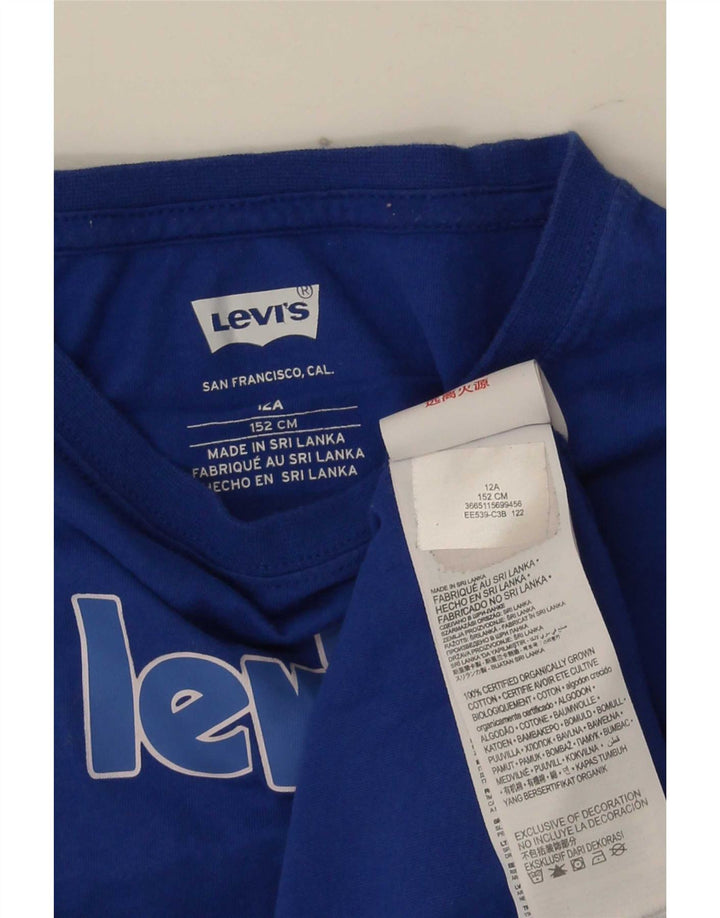 Levi's T-Shirt Graphique Garçon 11-12 ans Bleu Coton