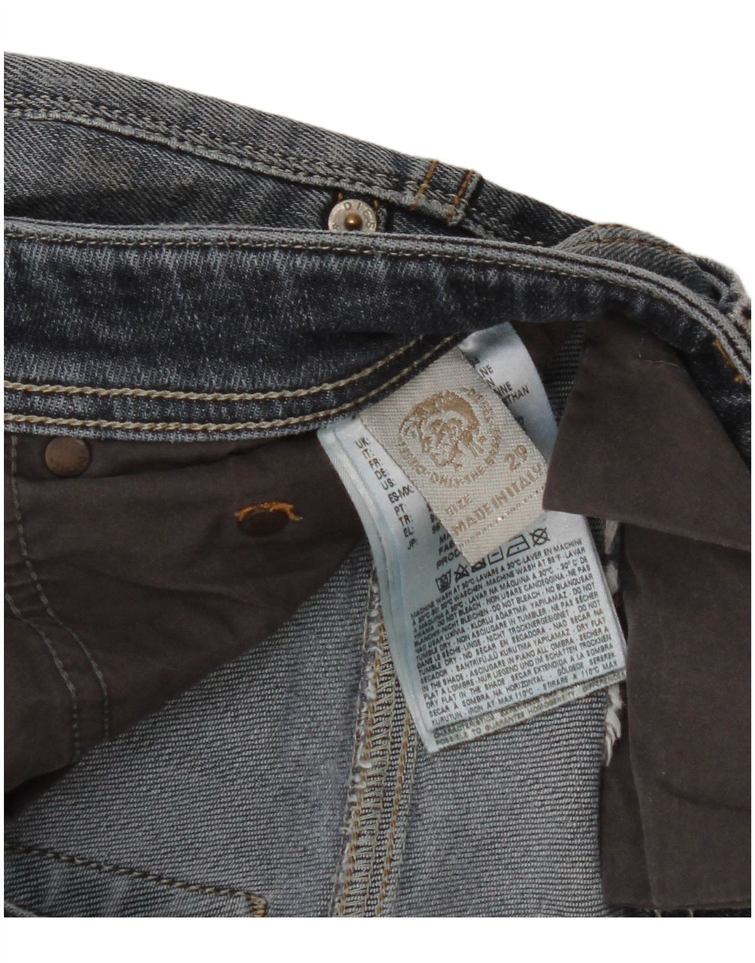 Diesel Jean Slim W29 L28 Homme Bleu Coton