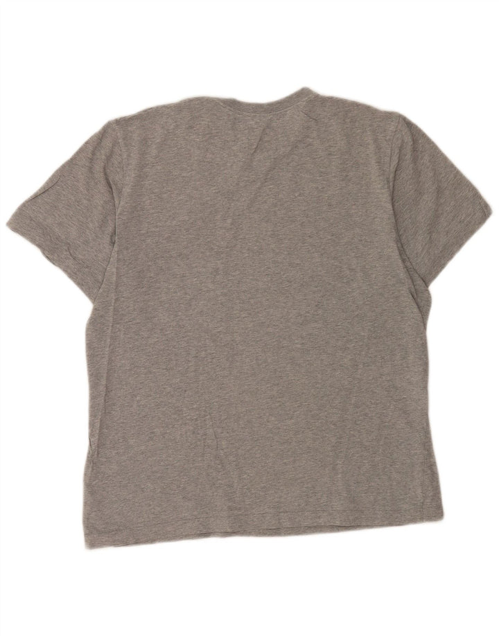 Nike T-Shirt Homme Gris Moyen Moucheté Coton