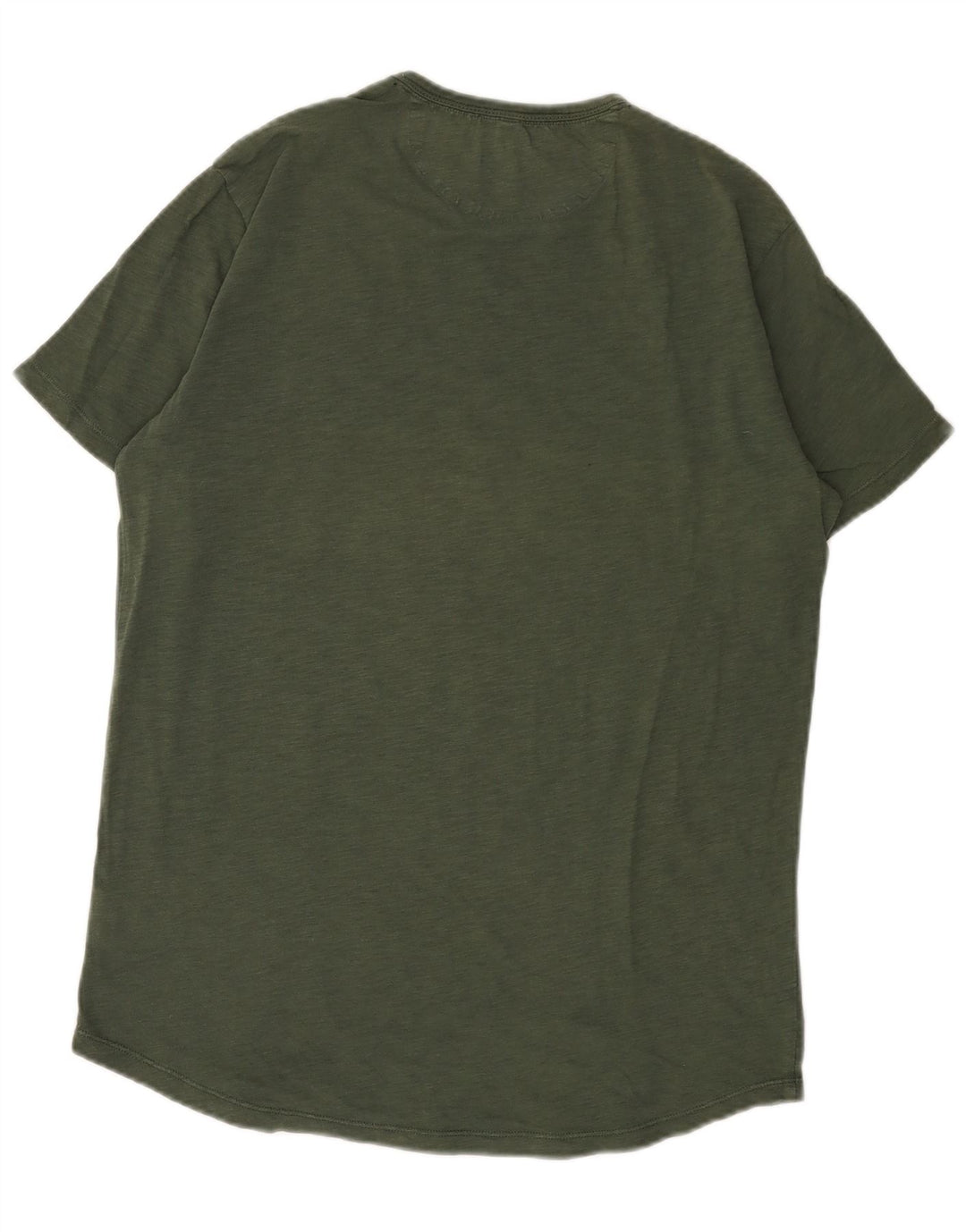 Sun68 T-Shirt Homme Haut Large Kaki Coton