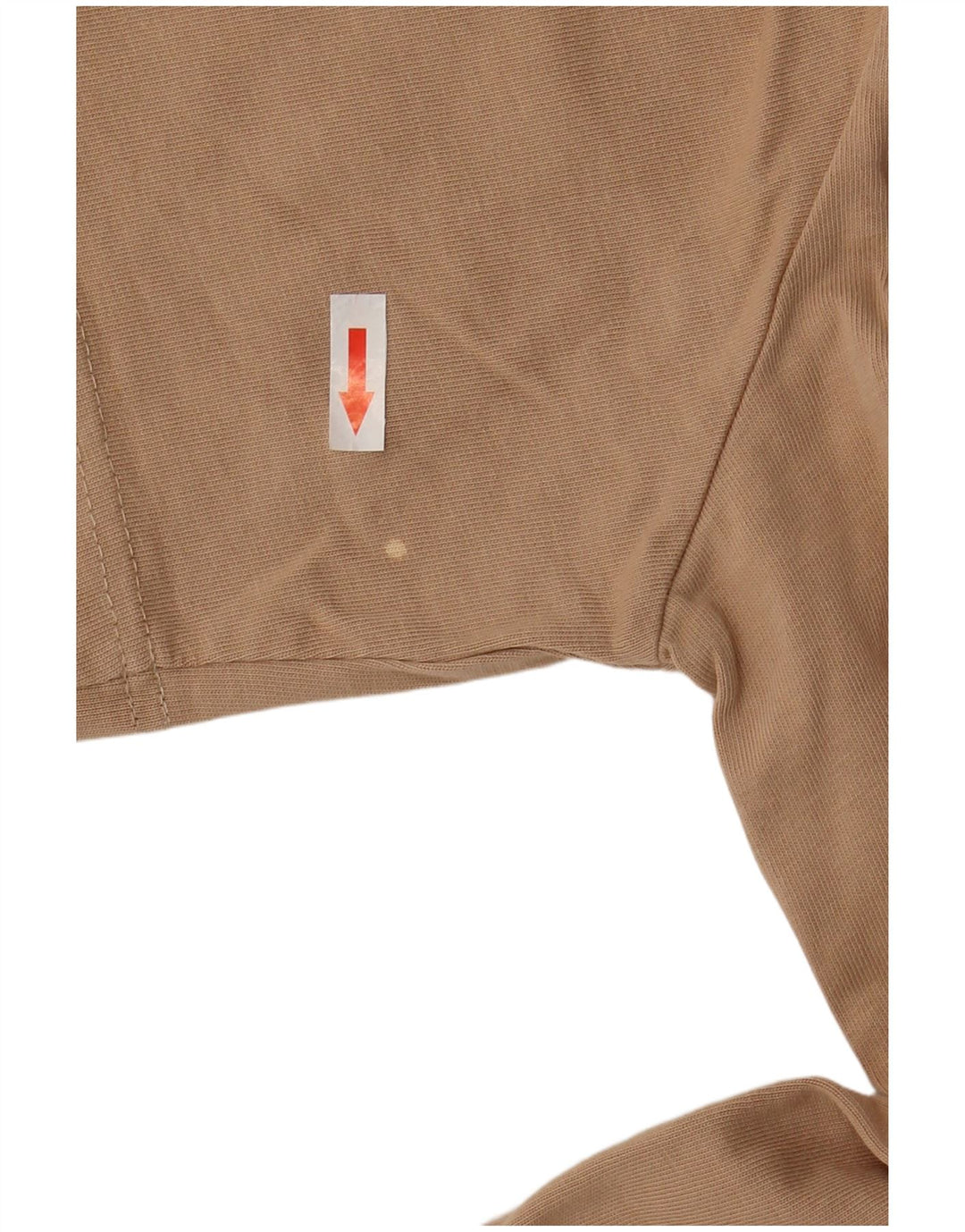 Nike Womens Crop T-Shirt Top UK 14 Coton Beige Moyen