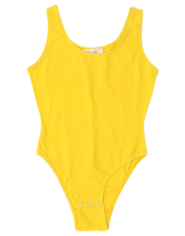 vintage Womens Body UK 6 XS Jaune