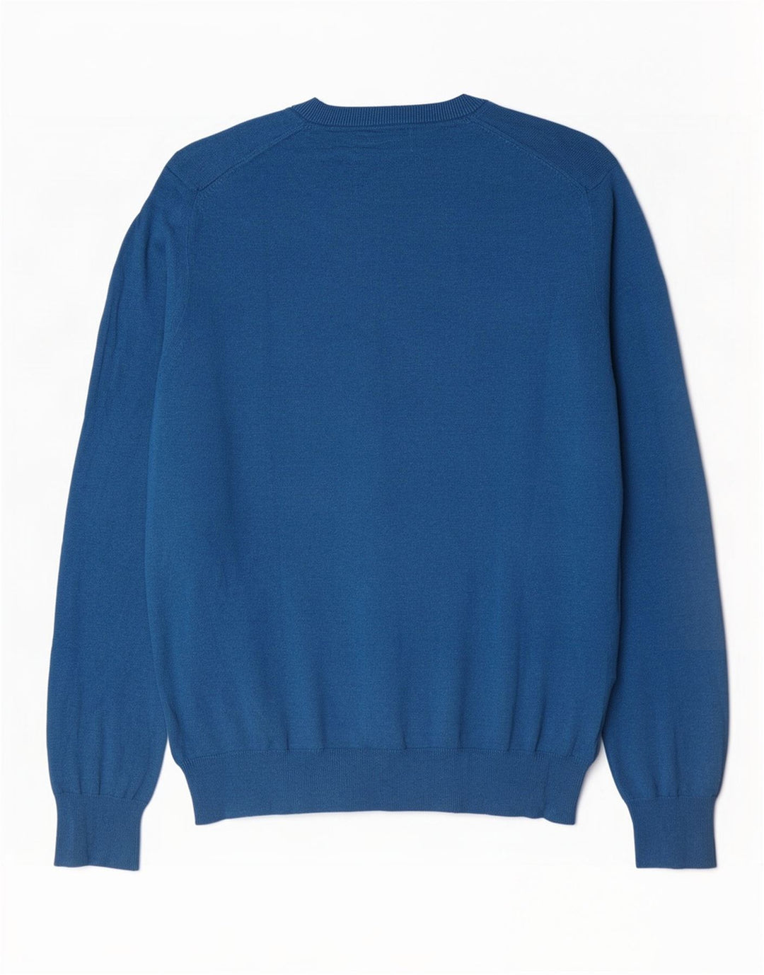Marks & Spencer Pull col V pour homme en coton bleu Taille L