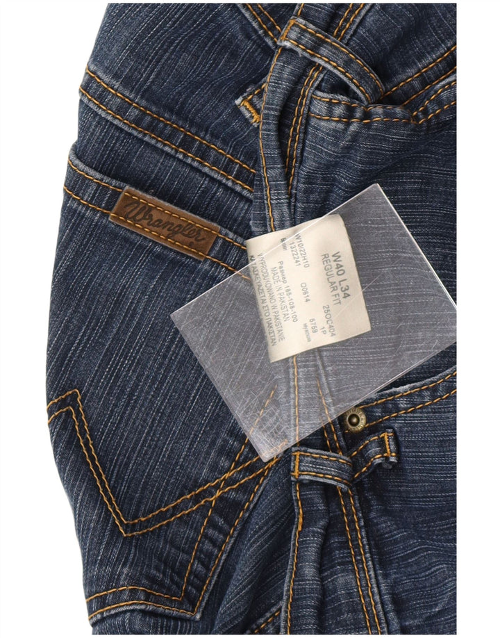 WRANGLER Jean droit coupe régulière homme W40 L34 bleu coton
