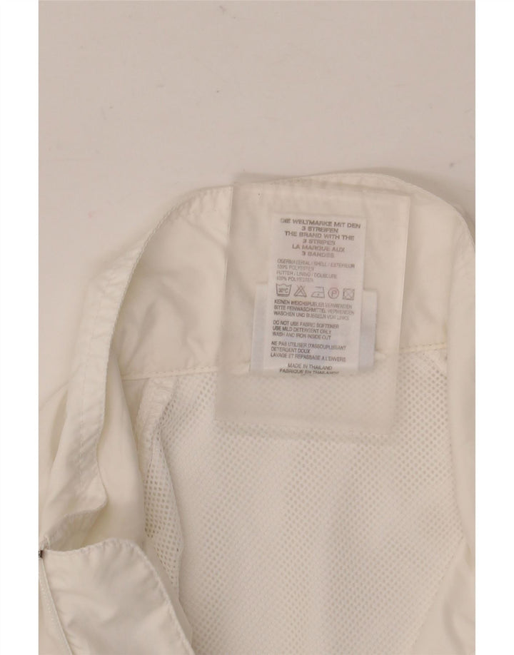 Adidas Veste de survêtement pour homme Petit Blanc Polyester