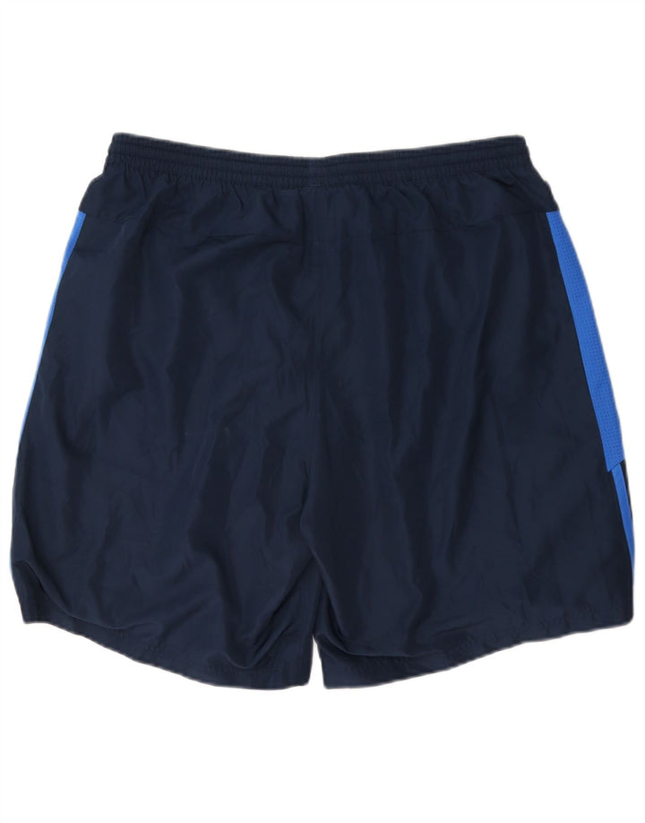 Adidas Short de sport pour homme Large en polyester color block bleu marine