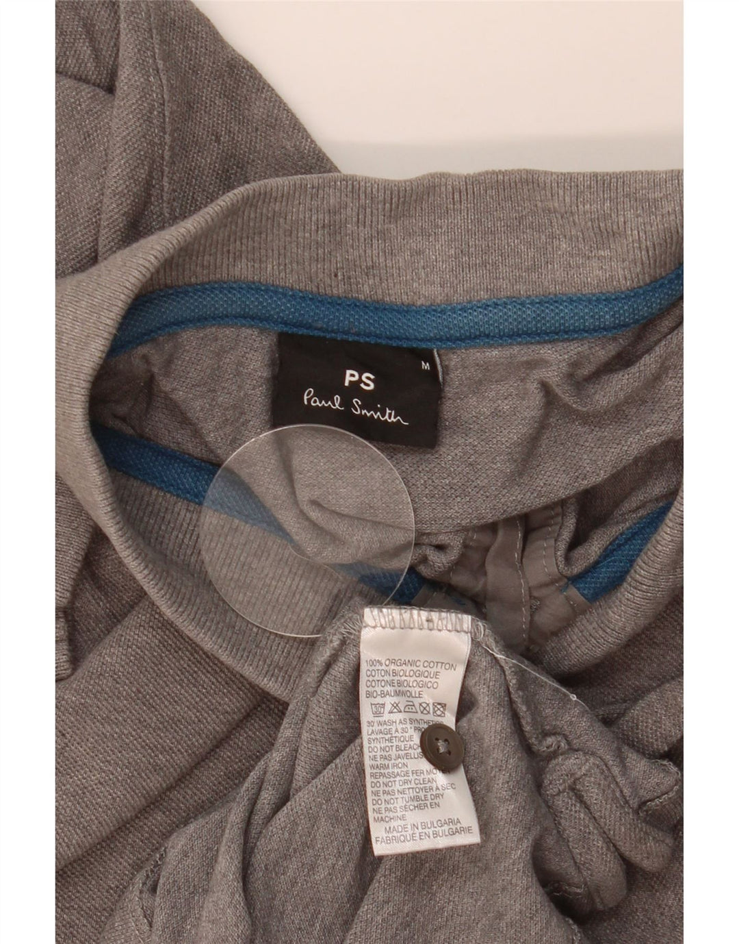 PAUL SMITH Polo Homme Gris Moyen Coton