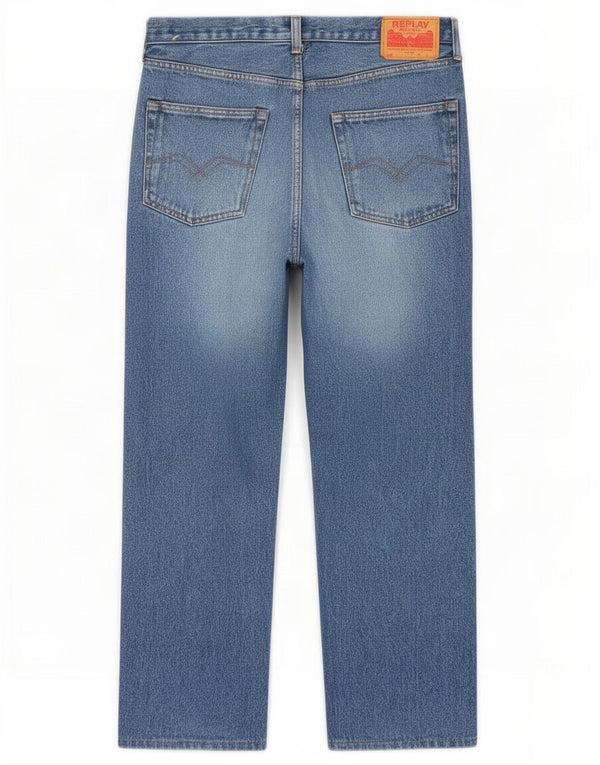 Replay Jean droit homme W34 L27 bleu coton