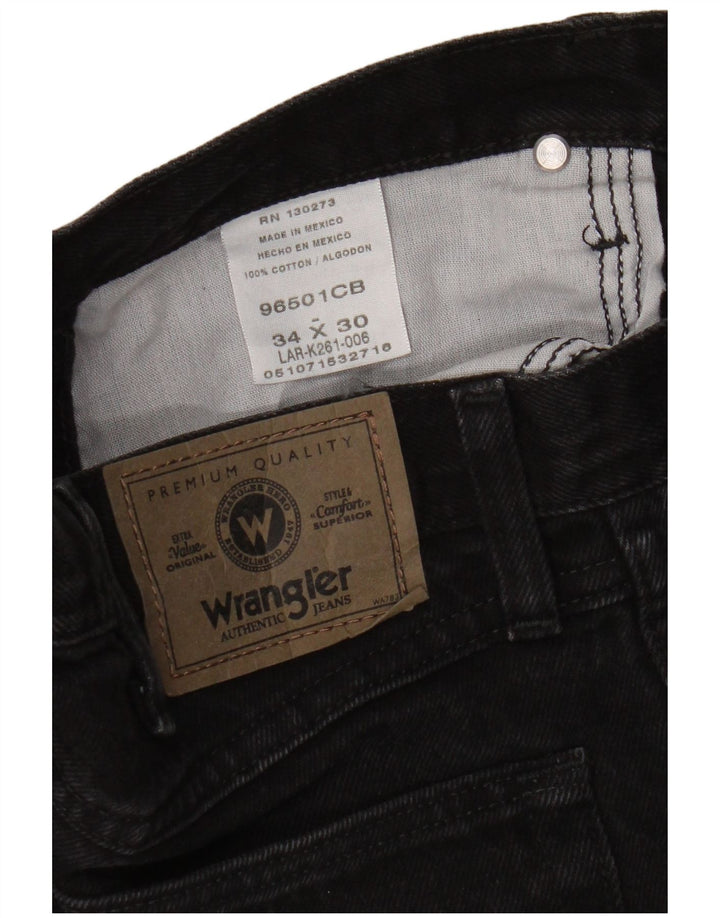 Wrangler Jean droit homme W34 L30 coton noir