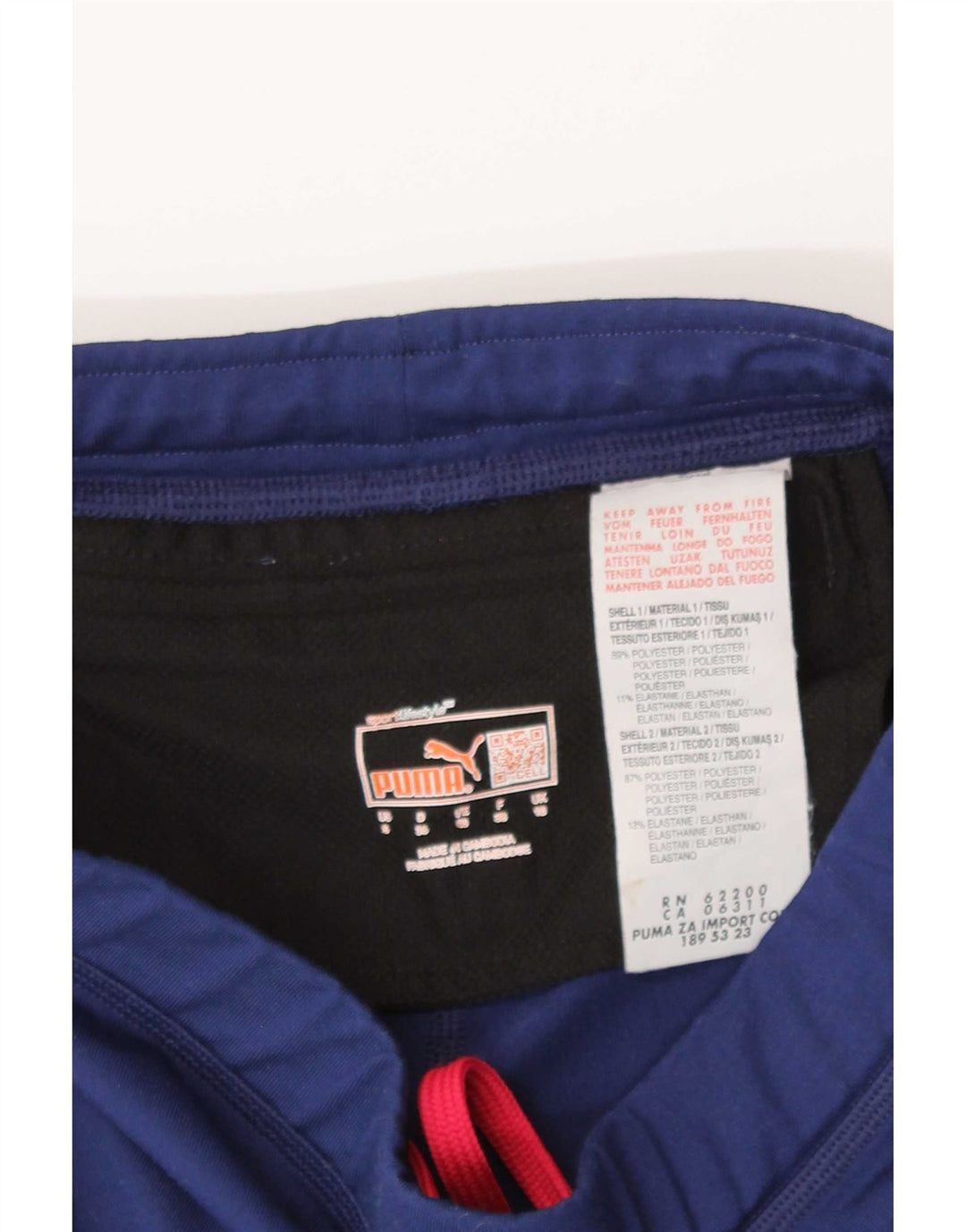 Puma Legging Capri Femme UK 10 Petit Bleu Marine Polyester