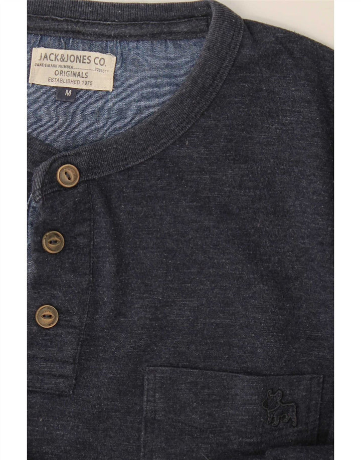 Jack & Jones Haut à Manches Longues Homme Bleu Marine Moucheté