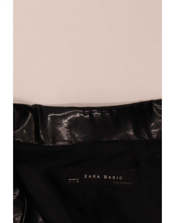 Zara Veste Blazer 3 Boutons Femme UK 16 Large Noir