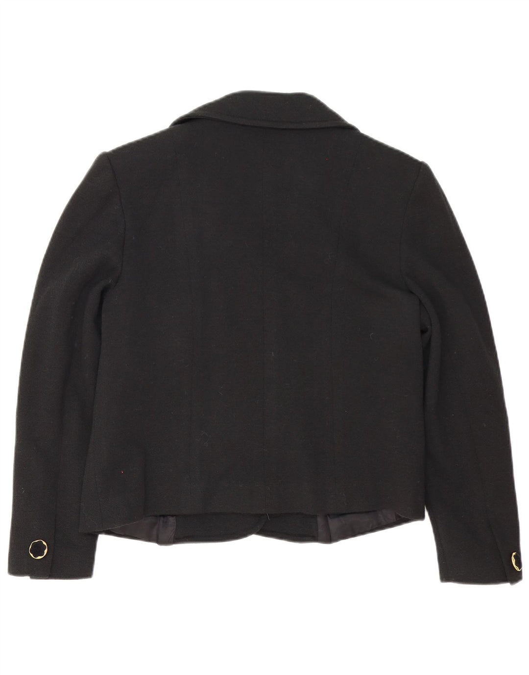 Pierre Cardin Veste Blazer 4 Boutons Femme IT 46 Grande Laine Noire