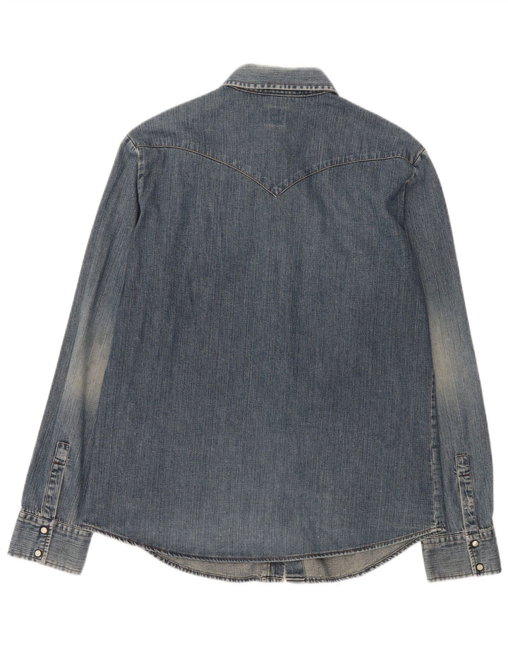 Energie Chemise en Jean Homme Large Bleu Coton