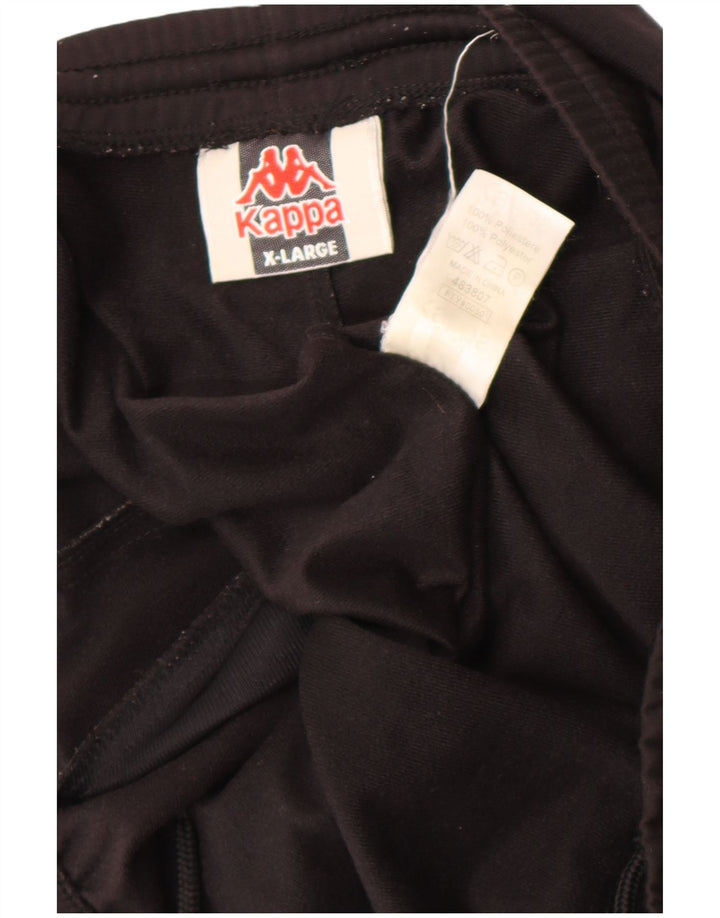 Kappa Short de Sport Graphique Homme XL Noir Polyester