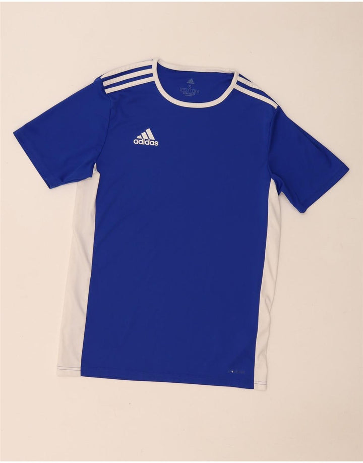 Adidas Hommes Aeroready T-Shirt Haut Petit Bleu Colorblock Polyester