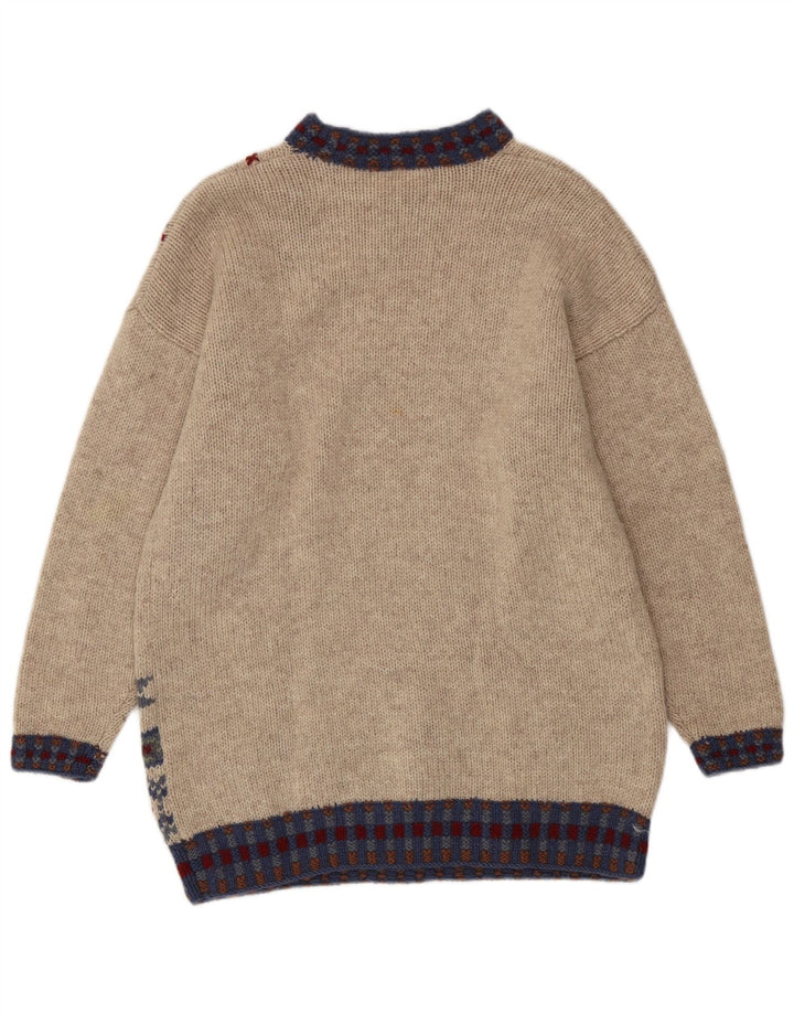 River Island Pull col roulé pour femme EU 36/38 Small Beige