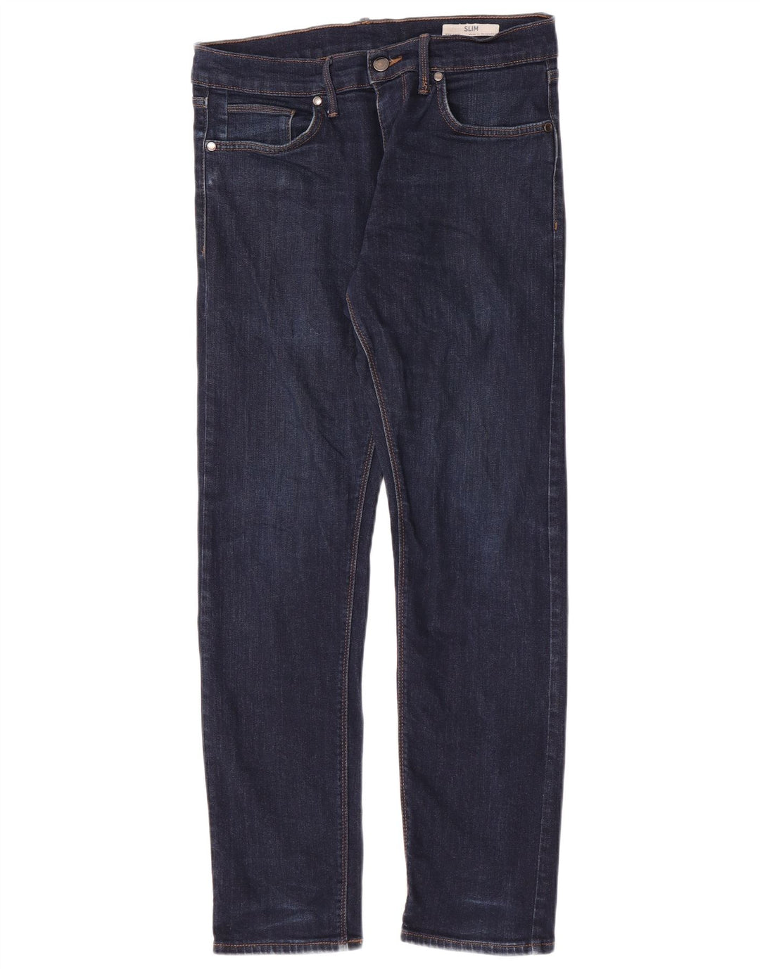 Marks & Spencer Jean Slim Homme W32 L31 Bleu Marine Coton