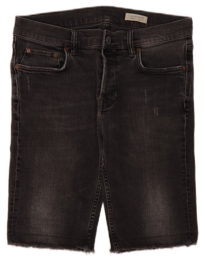 All Saints Short en Jean W30 Homme Gris Moyen