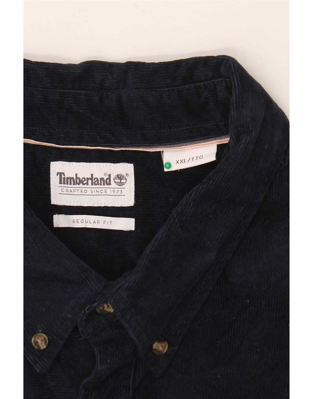 Timberland Chemise coupe régulière en velours côtelé pour homme 2XL Bleu marine