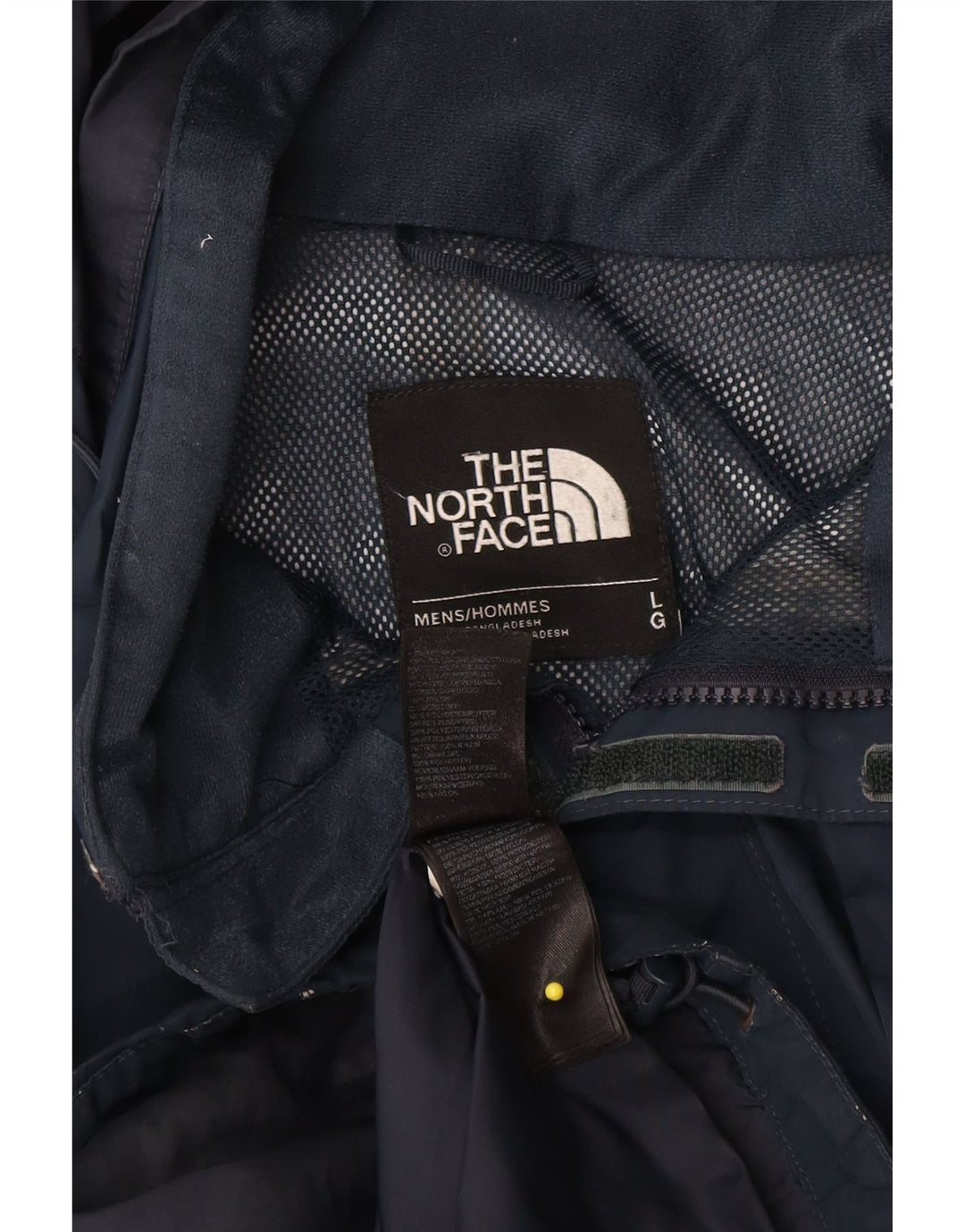 The North Face Veste de pluie à capuche pour homme UK 40 Large Bleu marine Polyester
