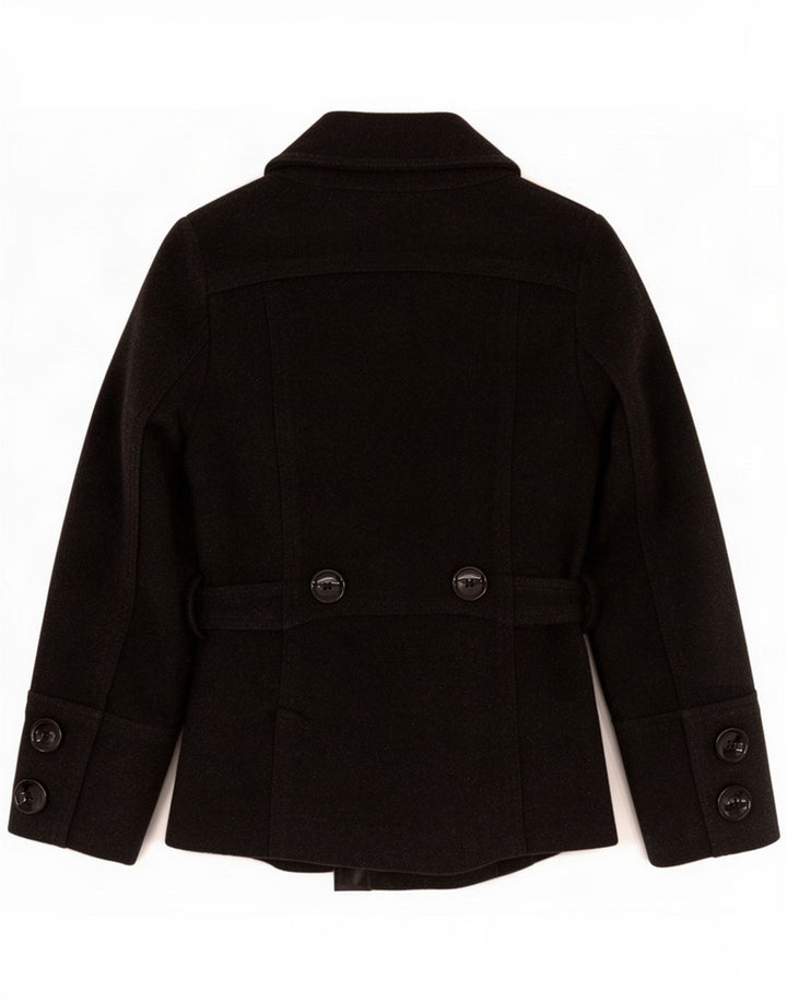 Zara Caban femme UK 10 Small Gris Laine