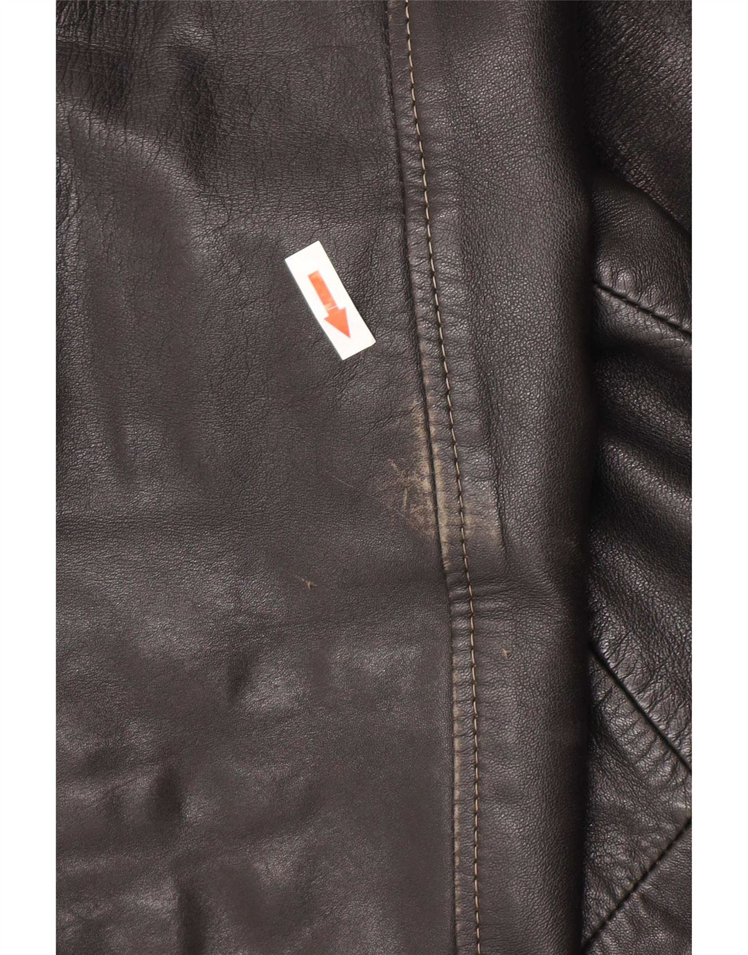 veste en cuir homme vintage UK 40 Grand Noir