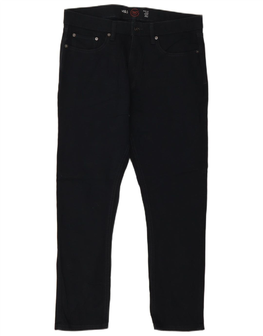 Marks & Spencer Jean Slim Homme W32 L29 Bleu Marine Coton