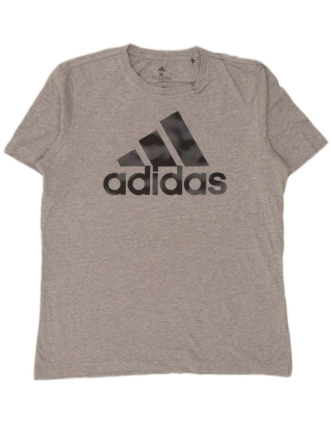 ADIDAS T-Shirt Graphique Homme Gris Moyen Moucheté Coton