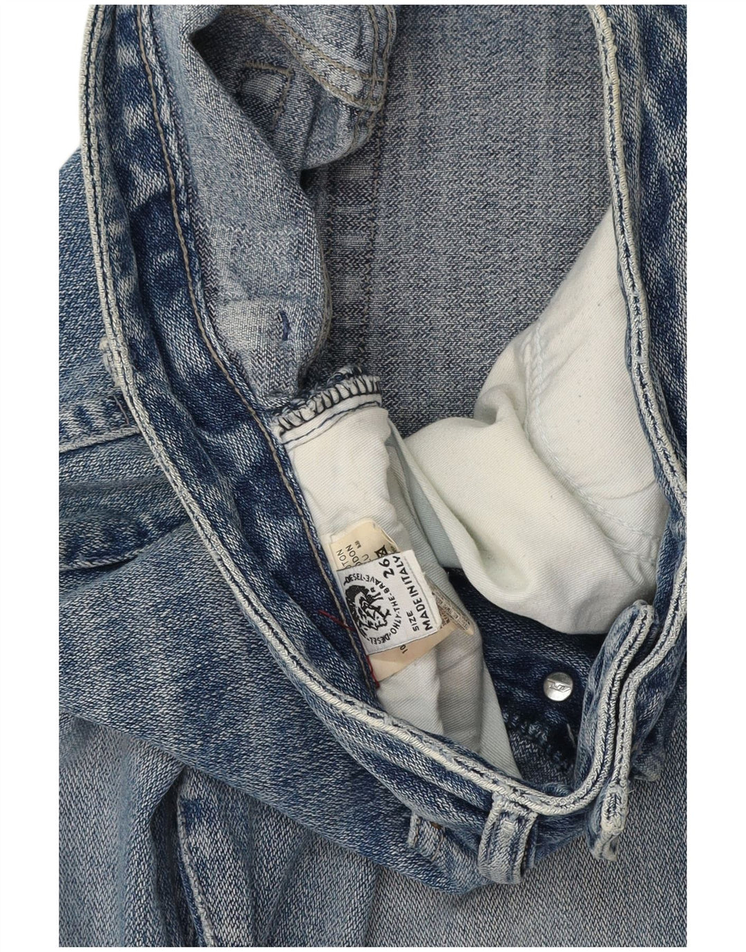 DIESEL Jean droit femme W26 L30 bleu coton