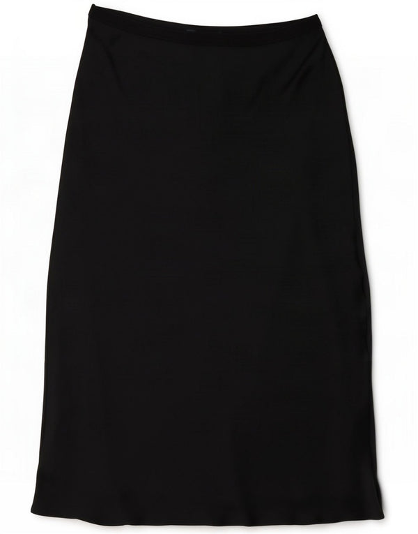 Marks & Spencer Jupe midi pour femme UK 14 Large W32 Noir Polyester
