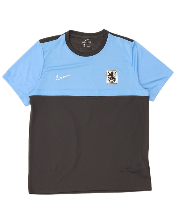 Nike Hommes Munchen Graphic T-Shirt Top XL Gris Colorblock Polyester