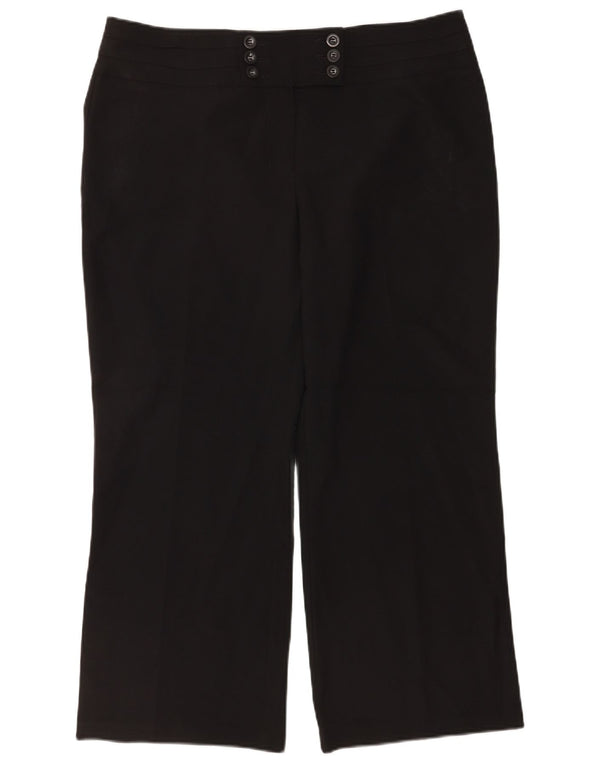 Marks & Spencer Pantalon décontracté coupe ample pour femme UK 18 XL W38 L28 Noir